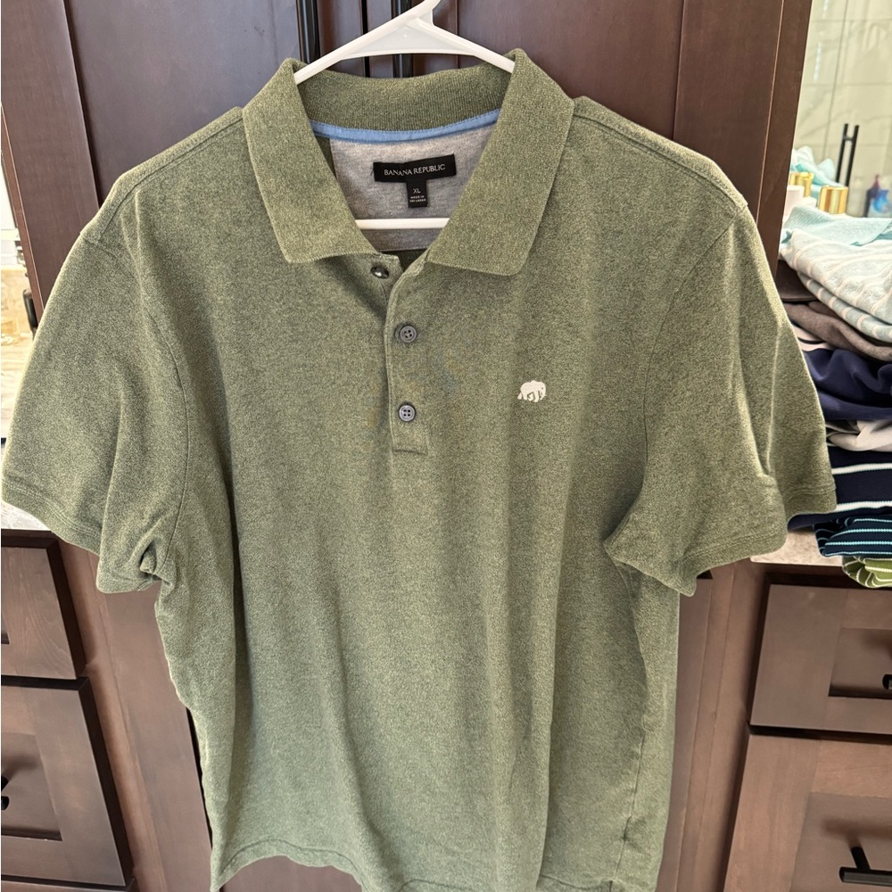 Banana Republic Olive Polo Shirt